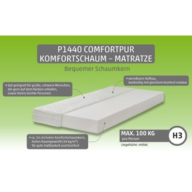SUN GARDEN Komfortschaum-Matratze P1440 ComfortPur, 90 x 200 cm