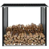 vidaXL Brennholzlager Verzinkter Stahl 172 x 91 x 154 cm Anthrazit