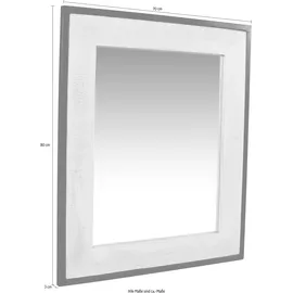 SIT Möbel SIT »WHITE Panama", schwarz (schwarz, weiß), B:70cm H:80cm T:3cm, Spiegel