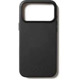 Mujjo iPhone 17 Pro Max Lederhülle schwarz