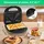 OZAVO Sandwichmaker 3-in-1 Sandwichmaker - Sandwiches, Waffeln, und Paninis, Antihaftbeschichtete, austauschbare Platten, 750W