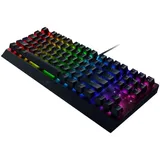 Razer Ornata V3 X - Flache Membran-Tastatur mit Chroma RGB (Lautlose Membran-Switches, Ergonomische Handballenauflage, Tastenkappen Anti-UV-Beschichtun) UK-Layout | Schwarz