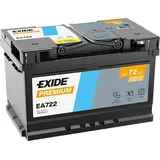 Exide EA722 Premium Carbon Boost 12V 72Ah 720A Autobatterie