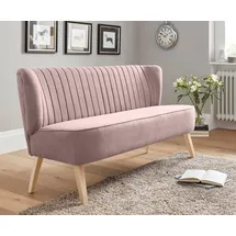 Home Affaire 2-Sitzer HOME AFFAIRE "Campi", rosa (flamingo), B:140cm H:81cm T:67cm, 92% Polyester, 8% Nylon, Sofas, bequemes Küchensofa, frei im Raum stellbar