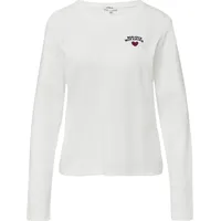 s.Oliver Verkürztes Longsleeve mit Stickerei-Detail - 40