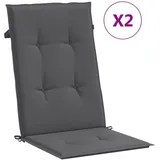 vidaXL Gartenstuhlauflagen 2 Stk. Anthrazit 120x50x3 cm