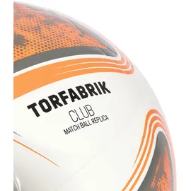 adidas Bundesliga Torfabrik Club Ball Outdoor-Fußball, weiß