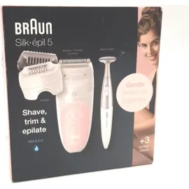 Braun Silk-épil 5 SensoSmart 5-820 weiß/rosa