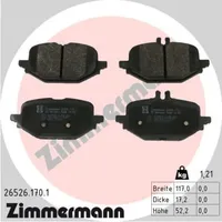 ZIMMERMANN Bremsbelagsatz, Scheibenbremse