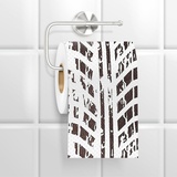 Mad Monkey Witziges Bremsspuren Toilettenpapier - Lustiges Klopapier mit braunen Autoreifenspuren - Mad Monkey
