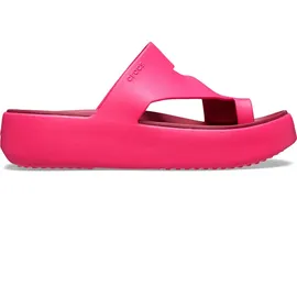 Crocs Herren Getaway Platform Toe Loop Sandalen, Dragon Fruit, 36/37 EU