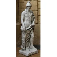 Casa Padrino Garten Deko Skulptur Römischer Soldat Grau H.