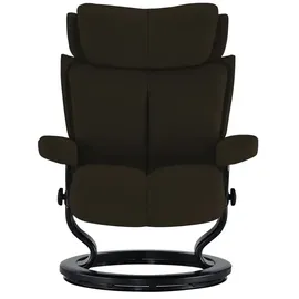 Stressless Relaxsessel Leder 77 x 108 x 76 cm Braun mit Hocker