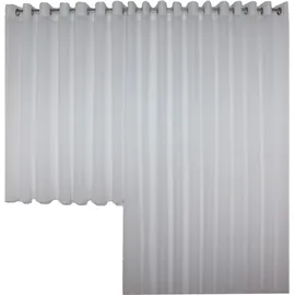 Wirth Gardine WIRTH "Audrey" Gr. 1, weiß, B:140cm H:120cm, Polyester, Gardinen, Gardine, Fertigstore mit Ösen (Ø 4 cm) nach Maß
