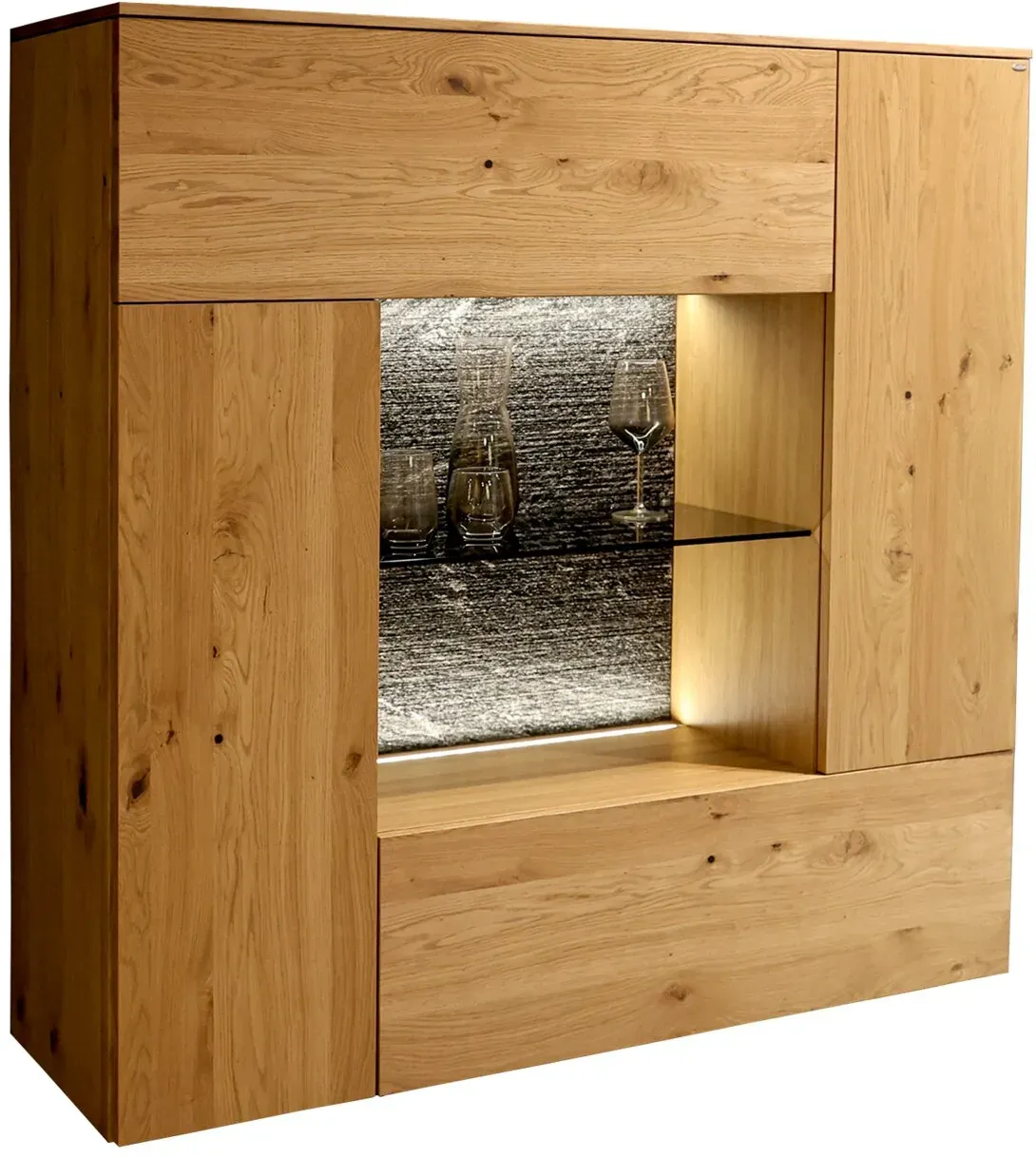 Voglauer Highboard V-ROCK - B/H/T ca. 128,00x131,50x42,80