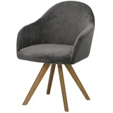 Woodford Polsterstuhl  Cross ¦ grau ¦ Maße (cm): B: 61,5 H: 84,5 T: 62.0