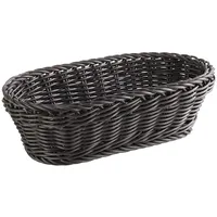 APS Baguette Korb, oval/ Polypropylen (PP) Schwarz