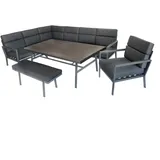 BellaVista Sorrent Loungeset grau