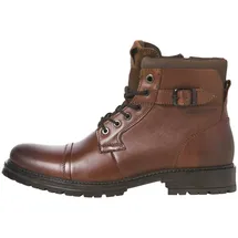 JACK & JONES Herren JFWDEXTER Leather Boot SN Schnürstiefelette, Brown Stone, 40 EU