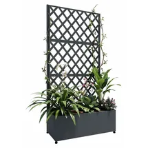 Westmann Dekora 7 Pflanzkasten mit Rankgitter 90 x 43 x 184 cm Anthrazit