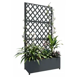 Westmann Dekora 7 Pflanzkasten mit Rankgitter 90 x 43 x 184 cm Anthrazit