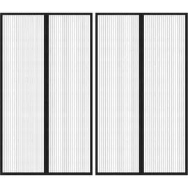 vidaXL Fliegengitter-Türvorhänge 200 x 80 cm Schwarz