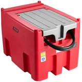 Vevor Tragbarer Diesel-& Benzintank, 440 L, 45 L/min Durchflussrate, Dieselkraftstofftank mit 12 V Transferpumpe, 4 m Schlauch, automatische Betankungsdüse, Transfertank für Kraftstofftransport, Rot
