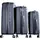 Almina Koffer-Set 3-tlg. grau