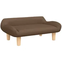 vidaXL Kindersofa Braun 70x40x24 cm Stoff