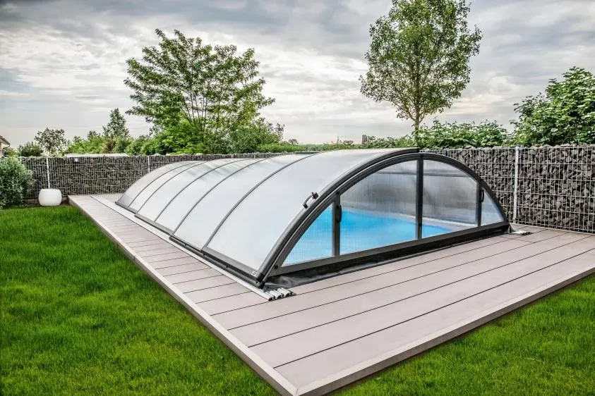 Pool-Überdachung / Pool-Abdeckung SkyCover® Base 5.7x12.7m