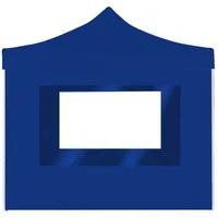 VidaXL Profi-Partyzelt Faltbar mit Wänden Aluminium 2×2m Blau