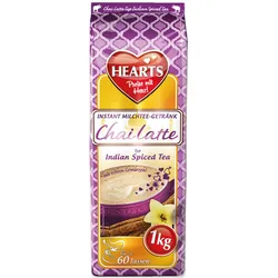 HEARTS Cappuccino Eiskaffee Trinkschokolade Chai - 1 x 1kg / HEARTS Chai Latte