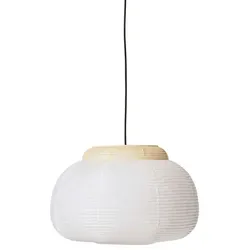 Made By Hand - Papier Single Pendelleuchte Ø52 Soft Yellow