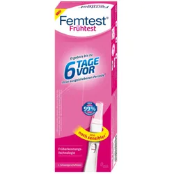 Femtest Frühtest 6 Tage vor 1 St