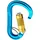 Wild Country Xenon HMS Trilock Belay Karabinerhaken Blau/Gelb