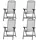 Siena Garden Klappstuhl Set Elda 70 x 100 x 140 cm schwarz 4 St.
