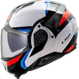 LS2 FF910 Advant II Triple White Blue Red, XS