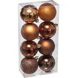 Atmosphera Weihnachtskugeln Set Aus Kunststoff, 8-teilig, Ø 7 Cm