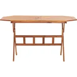 vidaXL Gartentisch Klappbar 135 x 85 x 75 cm Braun