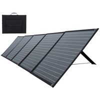 Mobiles faltbares Solarpanel, 5 monokristalline Solarzellen, MC4, 200W