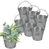 GarPet Putzeimer 5 Liter Silber 6 St.