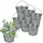 GarPet Putzeimer 5 Liter Silber 6 St.