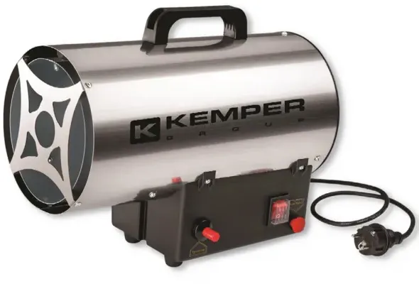 Kemper 65311 INOX - Gasheizgebläse mit Elektrostarter für den DEUTSCHEN Markt