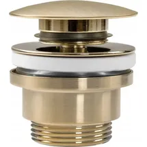 REA Universal Clic-clac Brush Waschbeckenablauf Gold