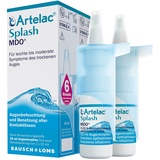 Artelac Splash MDO Augentropfen: Augenbefeuchtung mit Hyaluronsäure für trockene Augen, Benetzung und Nachbenetzung von Kontaktlinsen, 2 x 10 ml