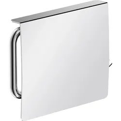 Papierrollenhalter Eivor, mit Deckel (Ausführung: Papierrollenhalter Eivor mit Deckel Zink verchromt rechts)