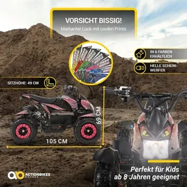 ACTIONBIKES MOTORS Elektro-Kinderquad Cobra blau/schwarz (800 W)