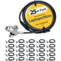 Startech StarTech.com 25-Pack Universal Laptopschloss 2m, Master Key Sicherheitsschloss,