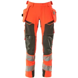 Mascot Warn-stretchhose mit Hängetaschen 19031-711 Gr. 27 hi-vis rot/dunkelanthrazit