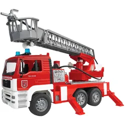 bruder Feuerwehr MAN mit Drehleiter und Light & Sound, rot